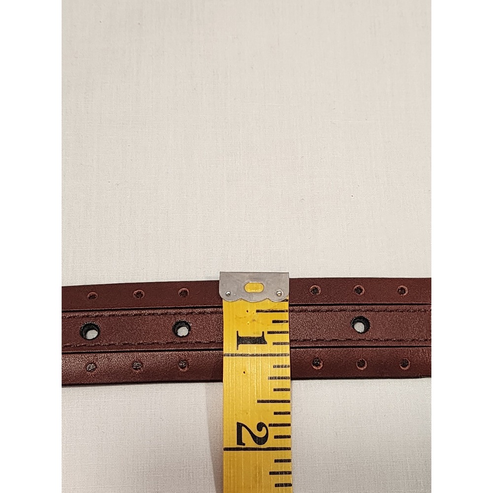 Allen Edmonds Mens Brown Italian Calfskin Perforated Leather Belt 34 85 36506 - Picture 8 of 8